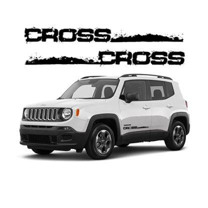 2 Adesivi Prespaziati Jeep Renegade Crossfit